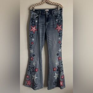 Driftwood Star Spangled Farrah Embroidered Jean Size 30
